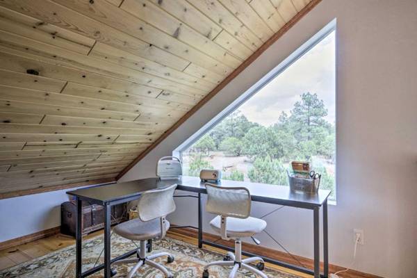 Workspace - Charming Overgaard Home with Fire Pit and Games!