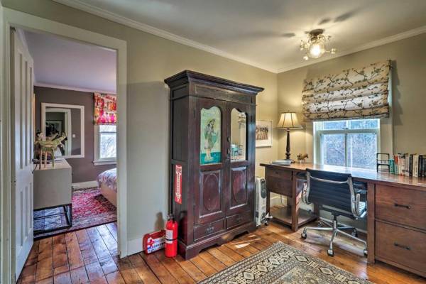 Workspace - Cozy Litchfield House with Fenced-In Yard and Fire Pit