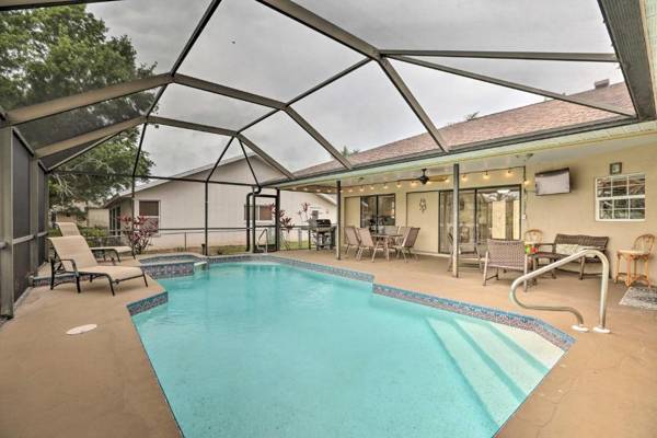 Cape Coral Retreat with Pool about 6 Mi to Beach!