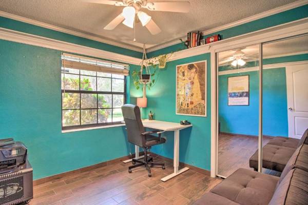 Workspace - Vibrant Palm Bay Tropicana House with Private Pool