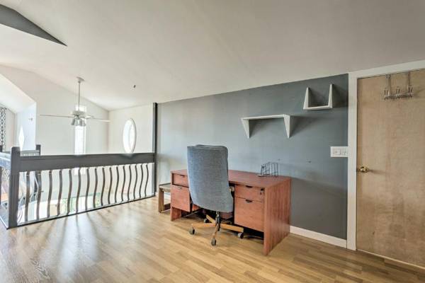 Workspace - Sun-Soaked Coastal Cottage with Deck and Walk to Beach