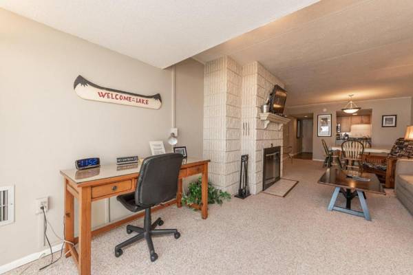 Workspace - 104B - Lakefront One Bedroom Condo with 2 Fireplaces & Flat Screen TV!
