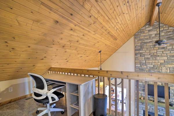 Workspace - Spacious Buckeye Lake Home with Fire Pit and Deck