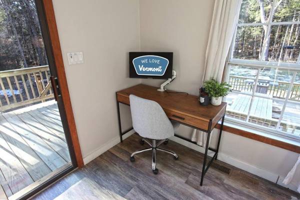 Workspace - Dream Stratton Forest Cabin with Hot Tub and Fast WiFi