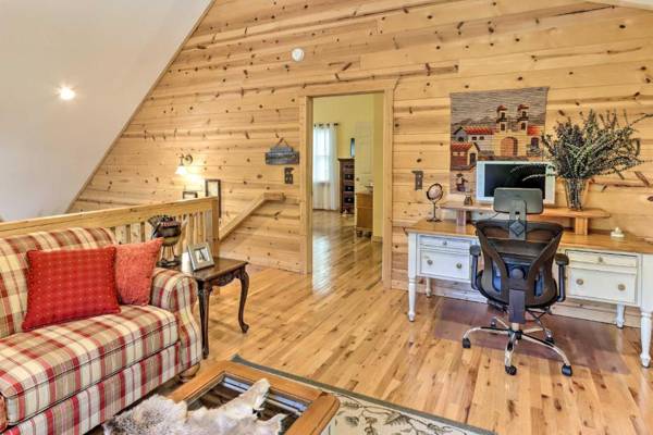 Workspace - Spacious Hiawassee Cabin with Wraparound Deck!