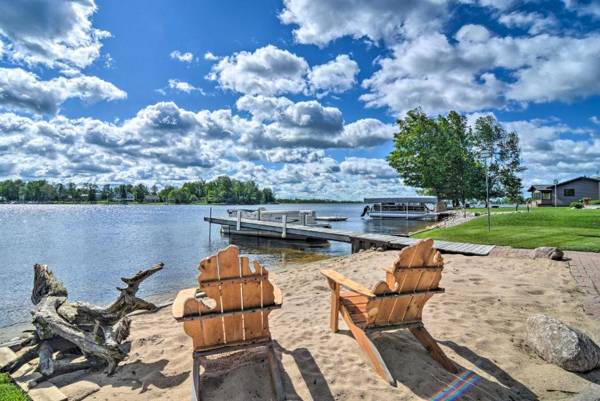 Large Lakefront Cottage with Boat Dock and Beach!