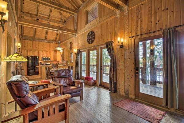 Spacious Lakefront Cabin with Fire Pit and Grill!